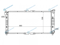SG-MZ0002-V4-MT Радиатор MAZDA CAPELLA626CRONOSMS-6 1.82.0 92-02