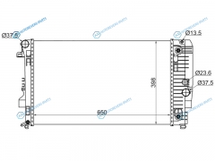 MB0016 Радиатор MERCEDES VITO-VIANO W639 2.0D2.2D3.23.5 03-