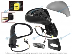 ST-PG38-940-1 Зеркало PEUGEOT 308 08-11408 12- RH обогрев. поворот. датчик температуры. 8контактов