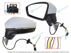 ST-VW71-940-2 Зеркало VW TIGUAN 16- LH поворот. регулировка. без складывания 6 контактов
