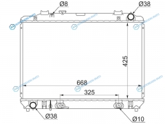 TY0050-D-98-2R Радиатор TOYOTA TOWN ACE NOAHLITE CR42VCR52V 3CE 98-04