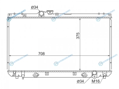 SG-TY00055 Радиатор TOYOTA ALTEZZALEXUS IS200IS300 1GFE2JZGE 98-05 (Трубчатый)