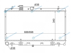 SB0005-2R Радиатор SUBARU LEGACYLANCASTERIMPREZA 98-03