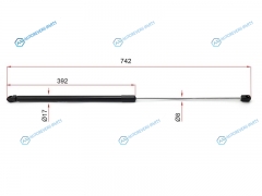 ST-3B0823359C Амортизатор капота VW PASSAT (3B3. 3B6) 00-