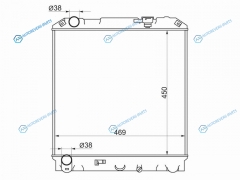 IS0002-6 Радиатор ISUZU ELFNISSAN ATLAS NKR678 AKRBKR 4HF14HG14HL1 00-02