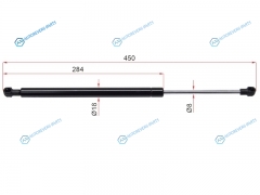 ST-904510001R Амортизатор крышки багажника RENAULT MEGAN 09- (HBK)