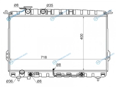 HY0006 Радиатор HYUNDAI SONATA (TAGAZ) 2.02.42.52.7HYUNDAI XG 2.5 98-