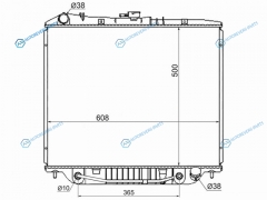IS0005-3.2 Радиатор ISUZU TROOPER 3.2 V6 OPELVAUXHALL MONTEREY 91-99