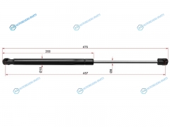 ST-817802K000 Амортизатор крышки багажника KIA SOUL 09-15