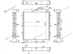 MZ0090 Радиатор MAZDA TITAN 89- VS (XA)