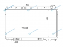 NS00077-2R Радиатор NISSAN MURANOPRESAGE QR25 03-