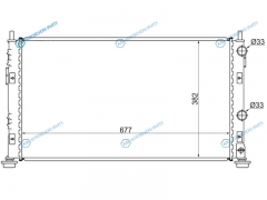 SG-CR0005-01 Радиатор CHRYSLER SEBRINGDODGE STRATUSVOLGA SIBER 2.02.42.7 4D SED 2001-2007