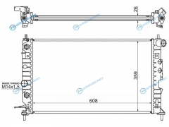OP0001-95 Радиатор OPEL VECTRA B 1.61.82.02.0TD2.2 95-03
