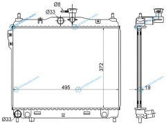 SG-HY0008-MT-1 Радиатор HYUNDAI GETZ 1.11.31.41.6 02-(трубчатый)