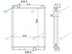 MC0083-1 Радиатор MITSUBISHI CANTER FE600 4D333536 93-