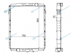 RN0010-1 Радиатор RENAULT MAGNUM 90-