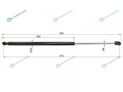 ST-0132731 Амортизатор крышки багажника OPEL VECTRA B 95-02 (WGN)