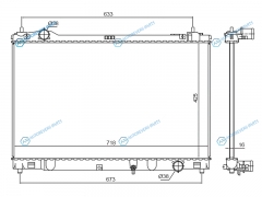 TY0024 Радиатор LEXUS GS250350450H 12-TOYOTA CROWN S21 2GRFSE4GRFSE 12-