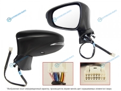 ST-LX15-940-A2 Зеркало LEXUS ES250350 12- LH складное. обогрев. поворотник память 11 конт (пр-во Тайвань)