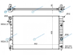 OP0004 Радиатор OPEL OMEGA B 2.02.22.53.0 94-00