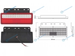 SD-2009A-24V-R Фонарь задний UNIVERSAL 24V (383x196x43mm) диодный RH
