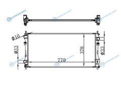 FD0006-1 Радиатор FORD TRANSIT 2.0D2.0TD 00-06 W AC