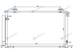 ST-TY25-394-0 Радиатор кондиционера TOYOTA AVENSIS AZT25 03-08