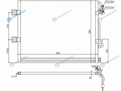 ST-MD47-394-0 Радиатор кондиционера MERCEDES S-CLASS W221CL-CLASS W216 06-