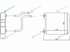 ST-AU31-395-0 Радиатор отопителя салона AUDI A8S8 94-09