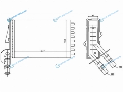 ST-RN07-395-0 Радиатор отопителя салона RENAULT CLIO 98-CLIO SYMBOL 01-CLIO 01-