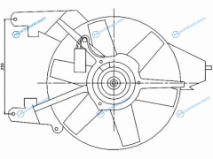 ST-DT48-201-0 Диффузор радиатора в сборе NISSAN MARCHMICRA 02-