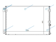 ST-TY17-394-0 Радиатор кондиционера TOYOTA CROWN S17 99-07