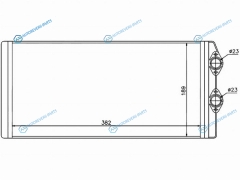 ST-VV12-395-0 Радиатор отопителя салона VOLVO FH 12 93-FH-16 93- (см схему)