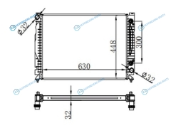AD0005-1 Радиатор AUDI A6S6 2.7T 97-04