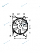 ST-KA46-201-0 Диффузор радиатора в сборе KIA RIO 05- для жаркого климата