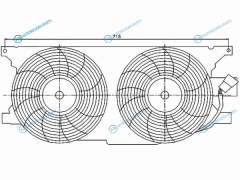 ST-MD65-201-0 Диффузор радиатора в сборе MERCEDES M-CLASS W163 02-04