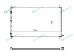 ST-TY61-394-0 Радиатор кондиционера TOYOTA PRIUSAQUA 12-