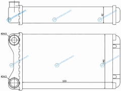 ST-AU26-395-0 Радиатор отопителя салона AUDI A4S4 00-09SEAT EXEO 09-