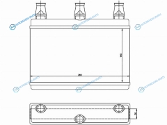 ST-BM60-395-0 Радиатор отопителя салона BMW 5 E60E61 03- 6 E63E64 04-