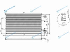 ST-RNT1-394-0 Радиатор кондиционера RENAULT TRAFICNISSAN PRIMASTAROPEL VIVARO 02-