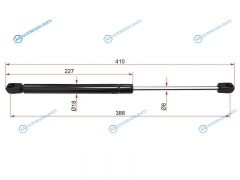 ST-7H0823359C Амортизатор капота VOLKSWAGEN MULTIVAN 03-09TRANSPORTER T5 03-09