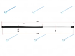 ST-A2048800029 Амортизатор капота MERCEDES E-CLASS W212 09-