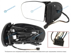 ST-MD07-940-2 Зеркало MERCEDES W203 00-04 LH 7 контактов