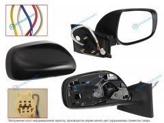 ST-TYA2-940-A1 Зеркало TOYOTA VITZYARIS 05-10 RH RHD складное. 5 контактов