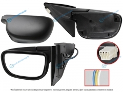 ST-MBX4-941-1 Зеркало MITSUBISHI GALANT 96-03 RH 3 контакта