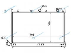 BD0001 Радиатор BYD FLYERF3 05-