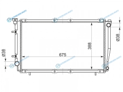 SB0004-2R Радиатор SUBARU LEGACY 2.5 93-98
