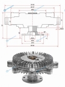 ST-25237-42200 Вискомуфта HYUNDAI GALLOPERTERRACAN 00-