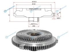 ST-A1122000122 Вискомуфта MERCEDES E-CLASS W210 96-03C-CLASS W202 97-01