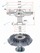 ST-8-98024-684-0 Вискомуфта ISUZU ELF NMR85 07- 4JJ1